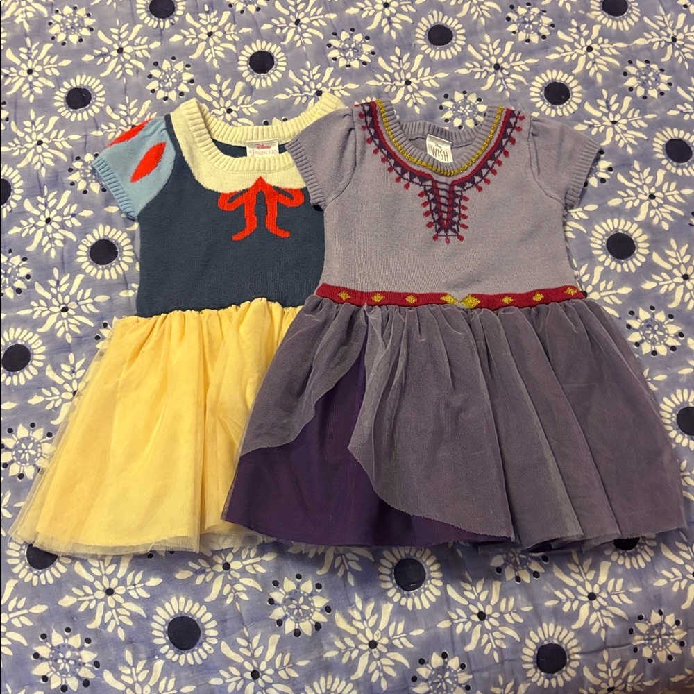 Two 2T Disney Princess Dresses